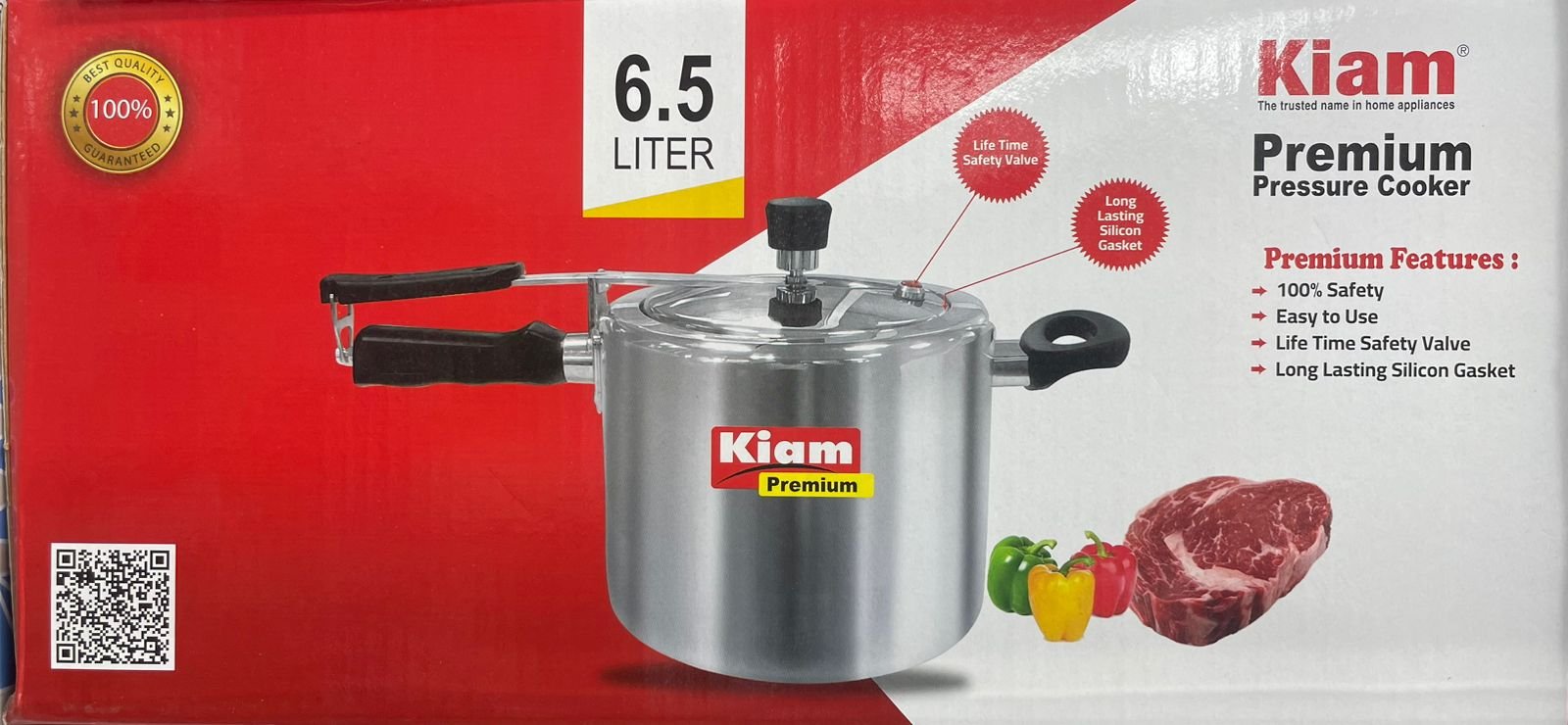 Kiam Classic Pressure Cooker 6.5 Litre