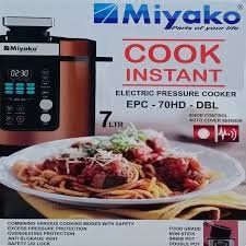 Miyako EPC – 70HD – DBL Double pot Electric Pressure Cooker- 7Liters COOK INSTANT ELECTRIC PRESSURE COOKER